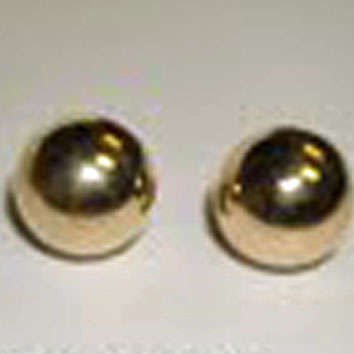 Beautiful 10mm solid 9ct gold half ball stud