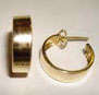 Beautiful solid 9ct gold Plain Hoop Earring
