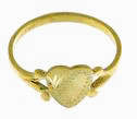 9ct Gold Baby Heart Panel Ring