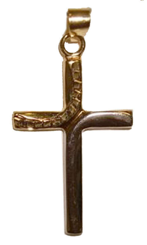 Solid 9ct Gold Designer Cross