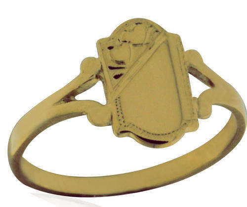 STUNNING SOLID 9CT GOLD MAIDS PANEL RING