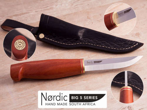 Handcrafted Bushcraft/Hunting Knife *BIG 5 EDITION*