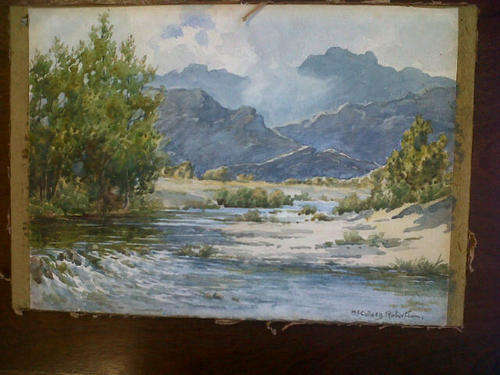 River Scene "Boer War Artist"