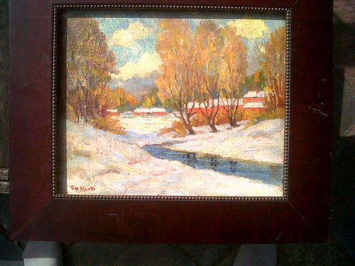Titta Fasciotti  " SNOWSCAPE " Rare and unusual