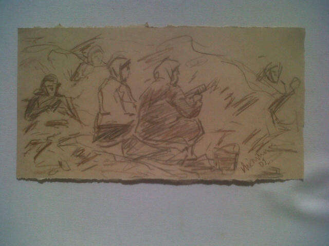 NIEMANN **** Rare**** Sketch     Style off IRMA STERN PIERNEEF SA MASTERS