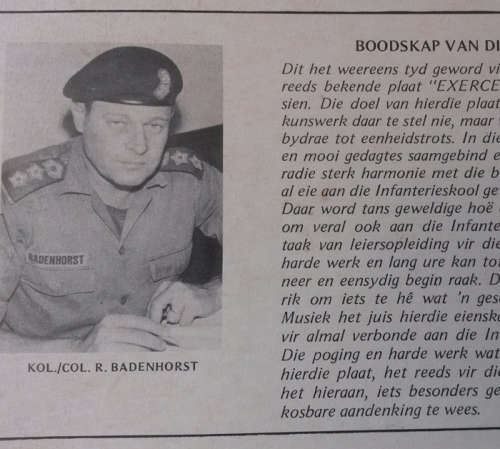 S A Infantry School - Exerce Perfectioni 1979 Vinyl DOUBLE LP SA