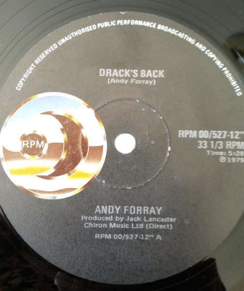 Andy Forray - Drack's Back 1979 Vinyl Maxi Single SA
