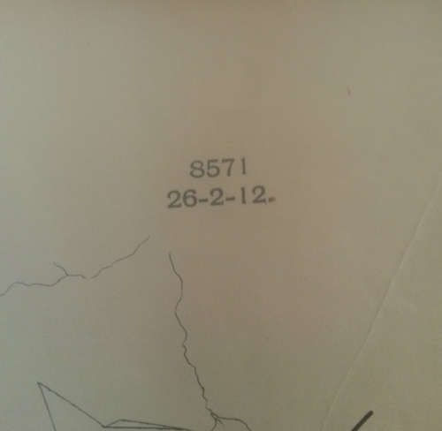 1912 SAR/ZAS Railway Map - Proposed Route Victoria West to Twee Riviers