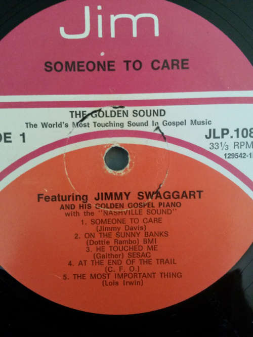 Jimmy Swaggart - Someone to Care 1972 Vinyl LP SA