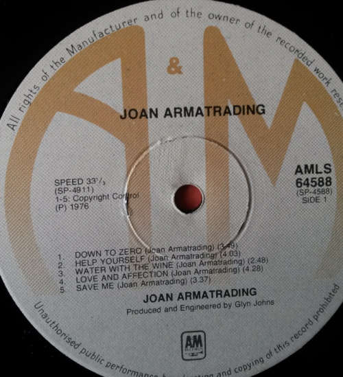 Joan Armatrading - Joan Armatrading 1976 Vinyl LP SA