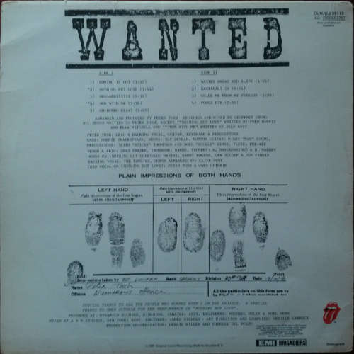 Peter Tosh - Wanted - Dread & Alive 1981 Vinyl LP SA