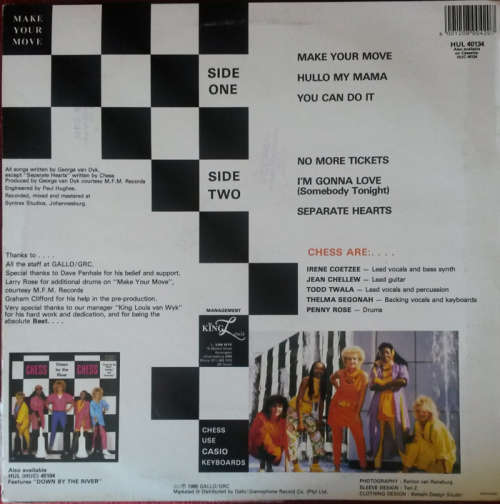 Chess - Make Your Move 1986 Vinyl LP SA