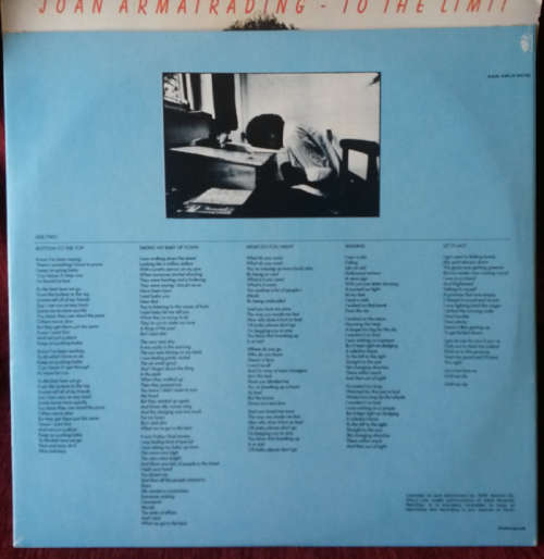 Joan Armatrading - To The Limit 1978 Vinyl LP SA
