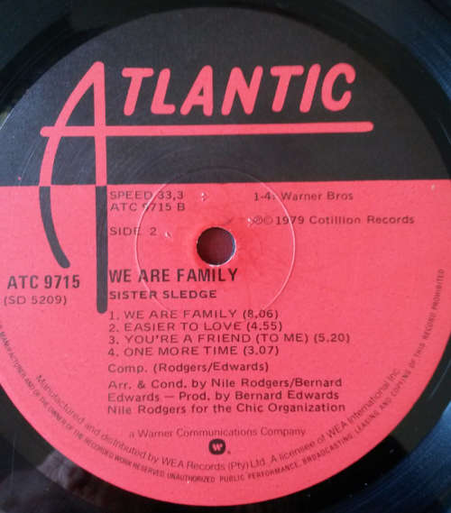 Sister Sledge - We Are Family 1979 Vinyl LP SA