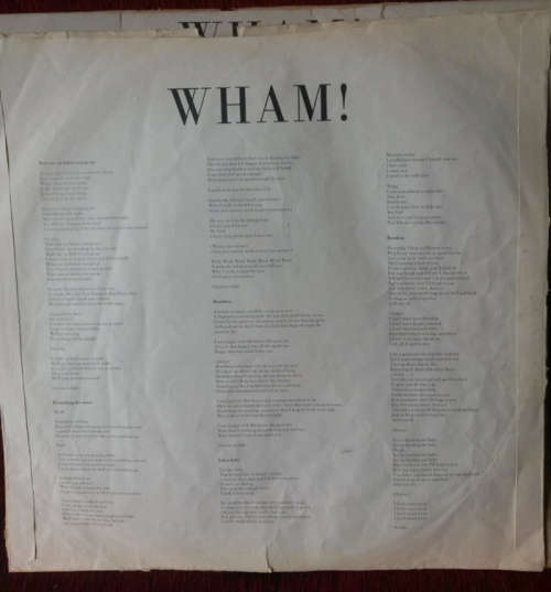 Wham - Make it Big 1984 Vinyl LP SA
