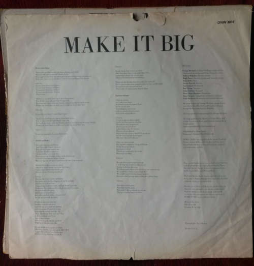 Wham - Make it Big 1984 Vinyl LP SA
