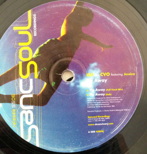 GU aka CVO feat. Jessica - Fly Away 2004 Vinyl 12" Single USA