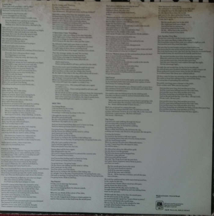 Chris de Burgh - Spanish Train and Other Stories 1976 Vinyl LP SA