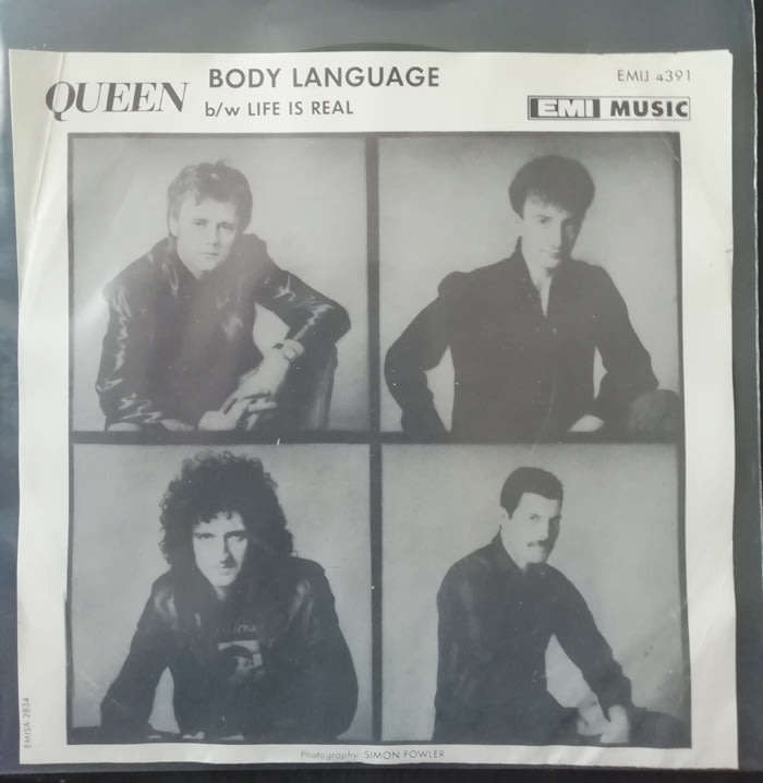 Queen - Body Language / Life is Real 1982 Vinyl 7" Single SA *** SA Only Picture Sleeve ***