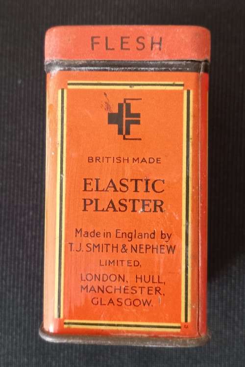 Elastoplast Tin Elastic Plaster Bandage 2.5` X 1yd