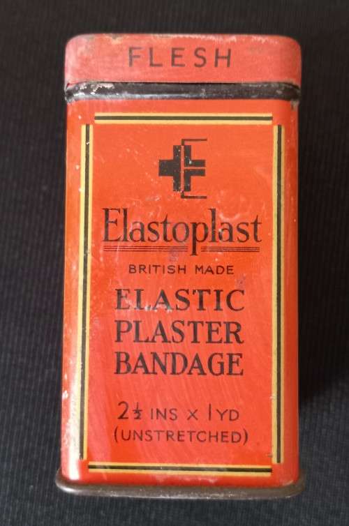 Elastoplast Tin Elastic Plaster Bandage 2.5` X 1yd