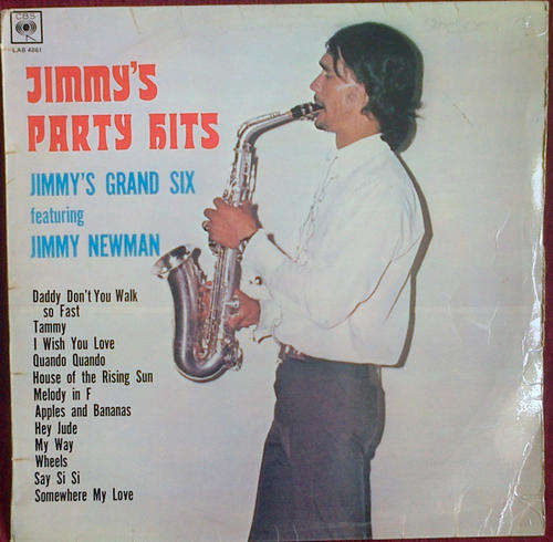 Jimmy's Grand Six ft Jimmy Newman -Jimmy's Party Hits 1974 Vinyl LP SA