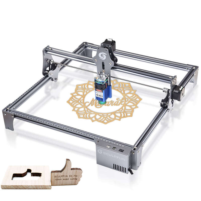 SCULPFUN S6PRO 60W Laser Engraving Machine Wood Acrylic laser engraver cutter High Precision 410x420