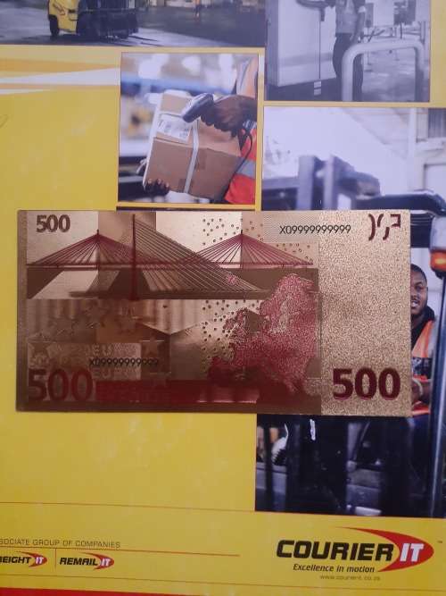 500 Euros 24k Banknotes