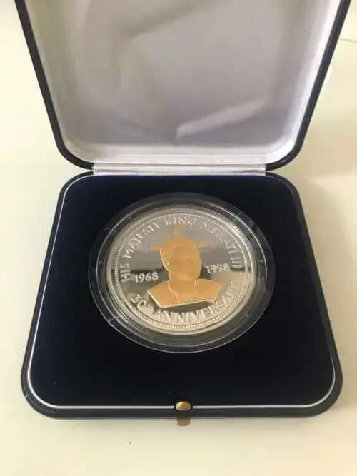 5oz Certify SWAZILAND 30th ANNIVERSARY COIN SILVER COIN