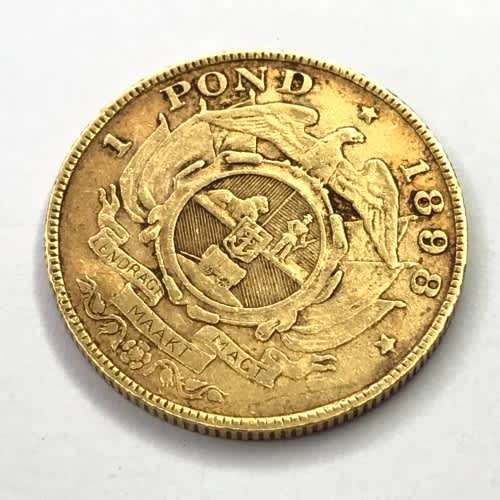 1898 ZAR  99 Overstrike  Kruger Pond