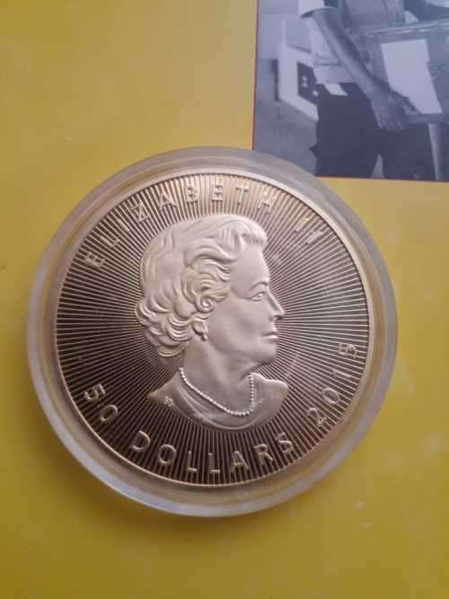 1oz Queen Elizabeth II Canada 50$ 2015 Gold Coin