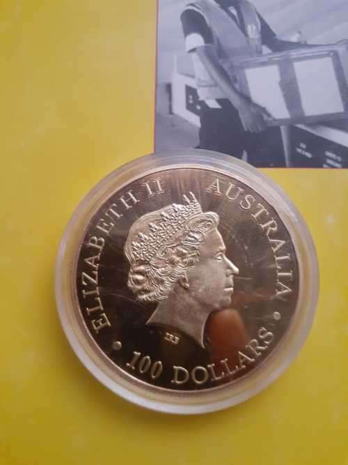 1oz Australian kangaroo 24k gold proof coin