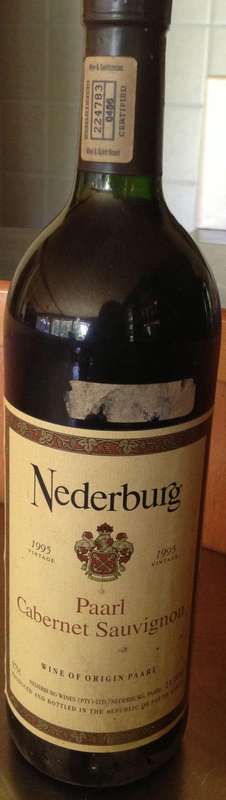 1995 nederburg cabernet sauvignon