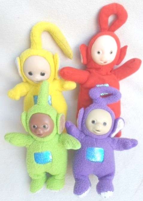 ALL FOUR TELETUBBIES - DIPSY, TINKY WINKY, LAA LAA AND PO!!