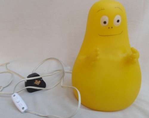 THE MOST ADORABLE VINTAGE BARBAPAPA RUBBER/PLASTIC BEDSIDE LAMP IN PERFECT WORKING ORDER!!