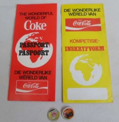 SOMETHING DIFFERENT TO ADD TO YOUR COCA COLA COLLECTION - TWO 1970'S COKE COMPETITION FORMS!!