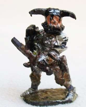VINTAGE LEAD CITADEL MINIATURE FIGURE - WARRIORS OF CHAOS - PRE-1984 - NO. 1