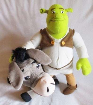 LARGE SHREK AND HIS DONKEY PAL!!