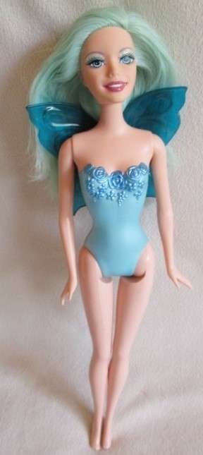 PRETTY MATTEL BARBIE FAIRYTOPIA AQUA FAIRY WITH WINGS!!