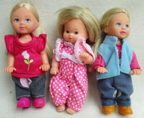THREE DOLLIES - TWO CUTE LITTLE EVI LOVES (SIMBA TOYS) AND FRIEND!!