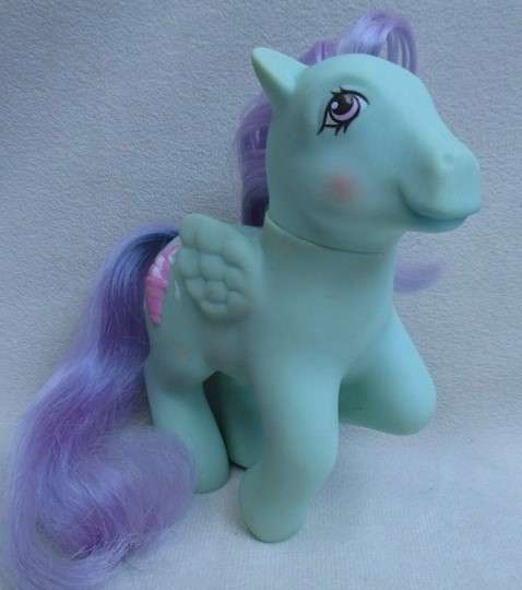 HASBRO G1 MY LITTLE PONY IN GREAT CONDITION - PEPPERMINT CRUNCH - 1987  - HONG KONG !!