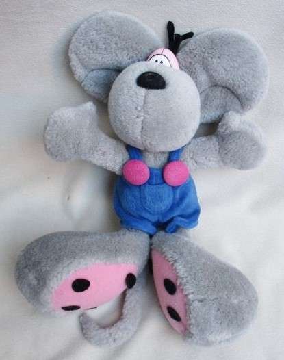 A COLLECTABLE GREY DIDDL MOUSE - BLUE SUIT!!