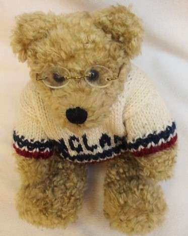 A CUTE SALCO HARLOW, U.K. 26CM TALL TEDDY BEAR!!
