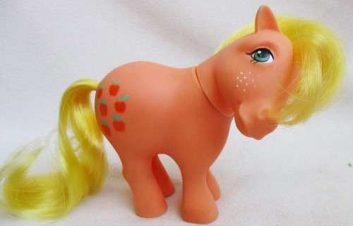 HASBRO G1 MY LITTLE PONY - APPLEJACK - 1982 PAT PEND - HONG KONG - IN GREAT CONDITION !!