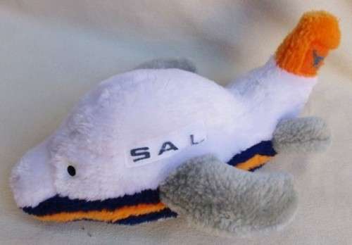 OLD SAA/SAL TOY WITH ORANJE, BLANJE, BLOU COLOURS AND FLYING SPRINGBOK!!