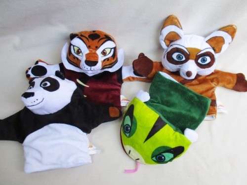 FOUR KUNG FU PANDA HAND PUPPETS - GREAT FUN TO BE HAD!!