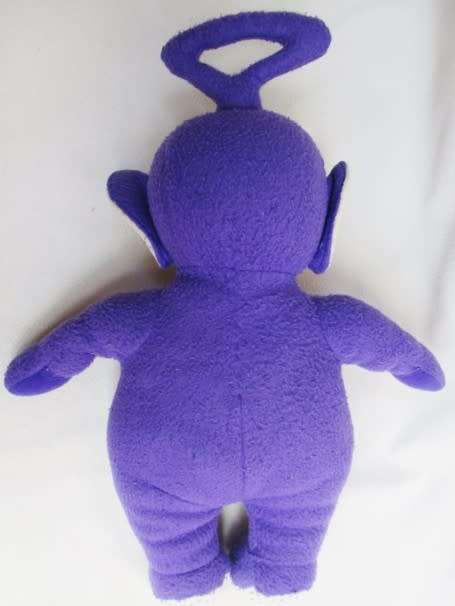 CUTE 36CM TALL TELETUBBIE - TINKY WINKY WITH OPEN/CLOSE EYES!!