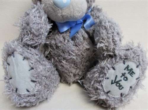 A LARGER TATTY TEDDY  (ME TO YOU) - WITH BLUE BOW!!