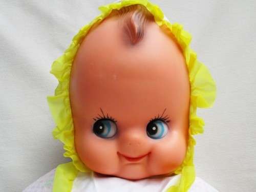 RARE FIND!! VERY LARGE 72cm tall VINTAGE 1950's/60's CARNIVAL KEWPIE DOLL!!
