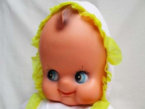 RARE FIND!! VERY LARGE 72cm tall VINTAGE 1950's/60's CARNIVAL KEWPIE DOLL!!